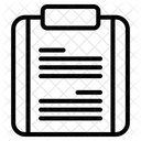 Clipboard Document List Icon