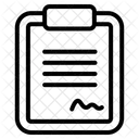 Clipboard Document List Icon