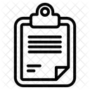 Clipboard Document List Icon