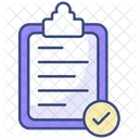 Clipboard Document List Icon