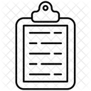 Clipboard Document List Icon