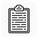 Clipboard Document List Icon