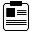 Clipboard Document List Icon