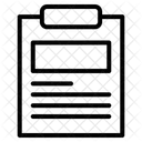 Clipboard Document List Icon