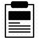 Clipboard Document List Icon