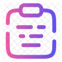 Clipboard Document List Icon