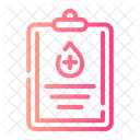 Clipboard Donor Blood Donation Icon