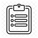 Clipboard List Task Icon