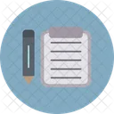 Clipboard Pen Notes Icon