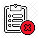 Clipboard Remove Delete File Icon