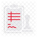 Clipboard Stamp Contract Icon