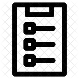 Clipboard List  Icon