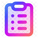 Clipboard List  Icon