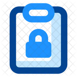 Clipboard Lock  Icon