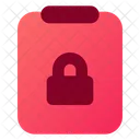 Clipboard Lock  Icon