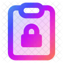Clipboard Lock  Icon