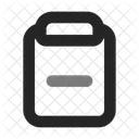 Clipboard minus  Icon