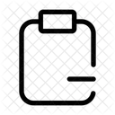 Clipboard minus  Icon