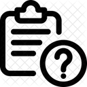 Clipboard Question Question Help Icon