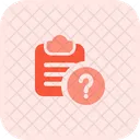 Clipboard Question Question Help Icon