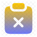 Clipboard Remove Business Document Icon