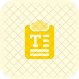 Clipboard Text  Icon