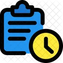 Clipboard Time Clipboard Deadline File Deadline Icon