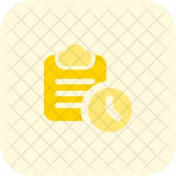 Clipboard Time  Icon