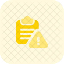 Clipboard Warning  Icon