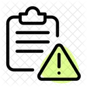 Clipboard Warning Clipboard Warning Icon