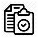 Clipboard with checkmark  Icon