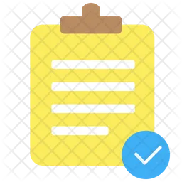 Clipboard With Checkmark  Icon