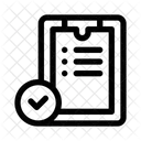 Clipboard With Checkmark Task Checklist Icon
