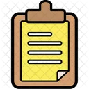 Clipboard With Document  Icon