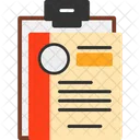 Clipboard With Resume Document Review Application Materials Symbol
