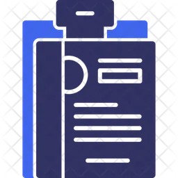 Clipboard With Resume  Icon