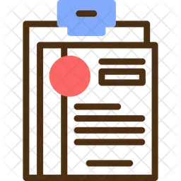 Clipboard With Resume  Icon