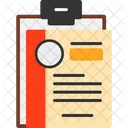 Clipboard With Resume Document Review Application Materials Icon