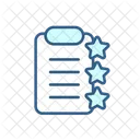 Clipboard with stars  Icon