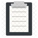 Clipboard with text  Icon