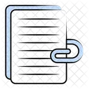 Clipped Document  Icon