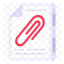 Clipped File Clipped Document Doc Icon