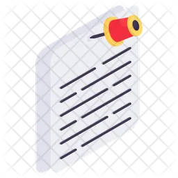 Clipped Paper  Icon