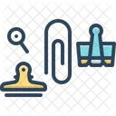 Clips Binder Metal Icon