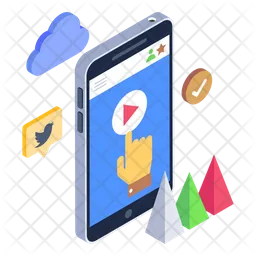 Clique de vídeo para celular  Ícone