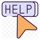 Cliquez Sur Aide Aide Support Icône