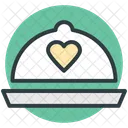 Cloche Heart Sign Icon