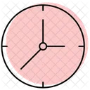 Clock Color Shadow Line Icon Icon