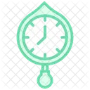 Clock Duotone Line Icon Icon