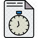 Clock Document File Icon